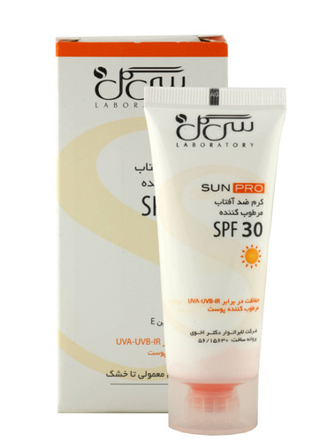 کرم ضد آفتاب و رطوبت رسان بی رنگ سی گل SPF 30 برای معمولی تا خشک