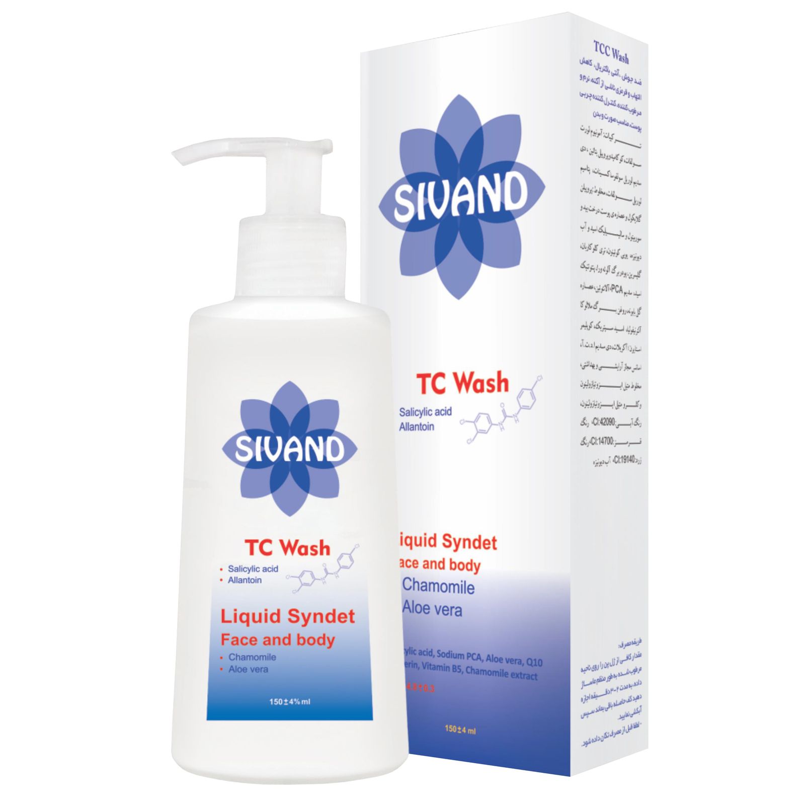 پن تی سی سی سیوند مناسب صورت و بدن حجم 150 میلی لیتر