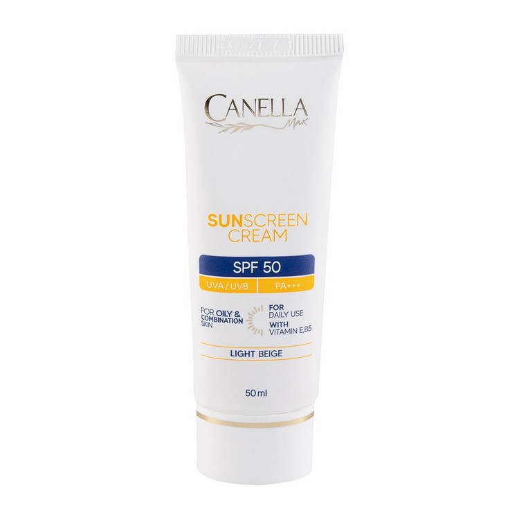 کرم ضد آفتاب رنگی SPF50 کنلامکس مناسب پوست چرب و مختلط 50میل