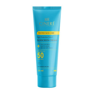 کرم ضد آفتاب رنگی سینره با SPF50 مناسب انواع پوست حجم 50 میلی لیتر