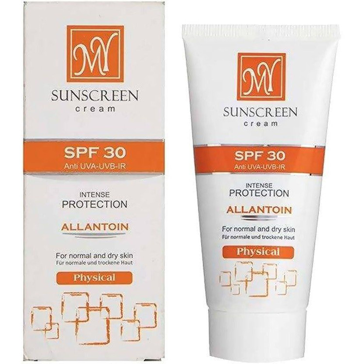 کرم ضد آفتاب فیزیکال SPF30 مای مناسب پوست های معمولی تا خشک 50 میلی لیتر