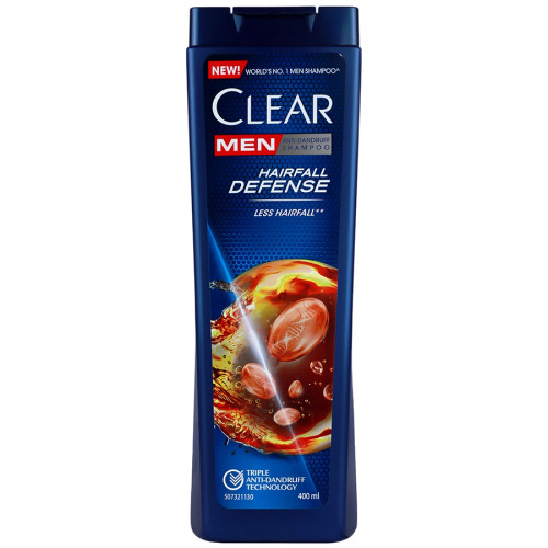 شامپو ضد شوره آقایان کلیر مدل Hairfall Defense حجم 400 میلی لیتر